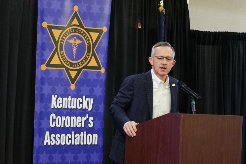 Jim Henderson Speaks at the 2024 Kentucky Coroner’s Conference about Coroner Salaries